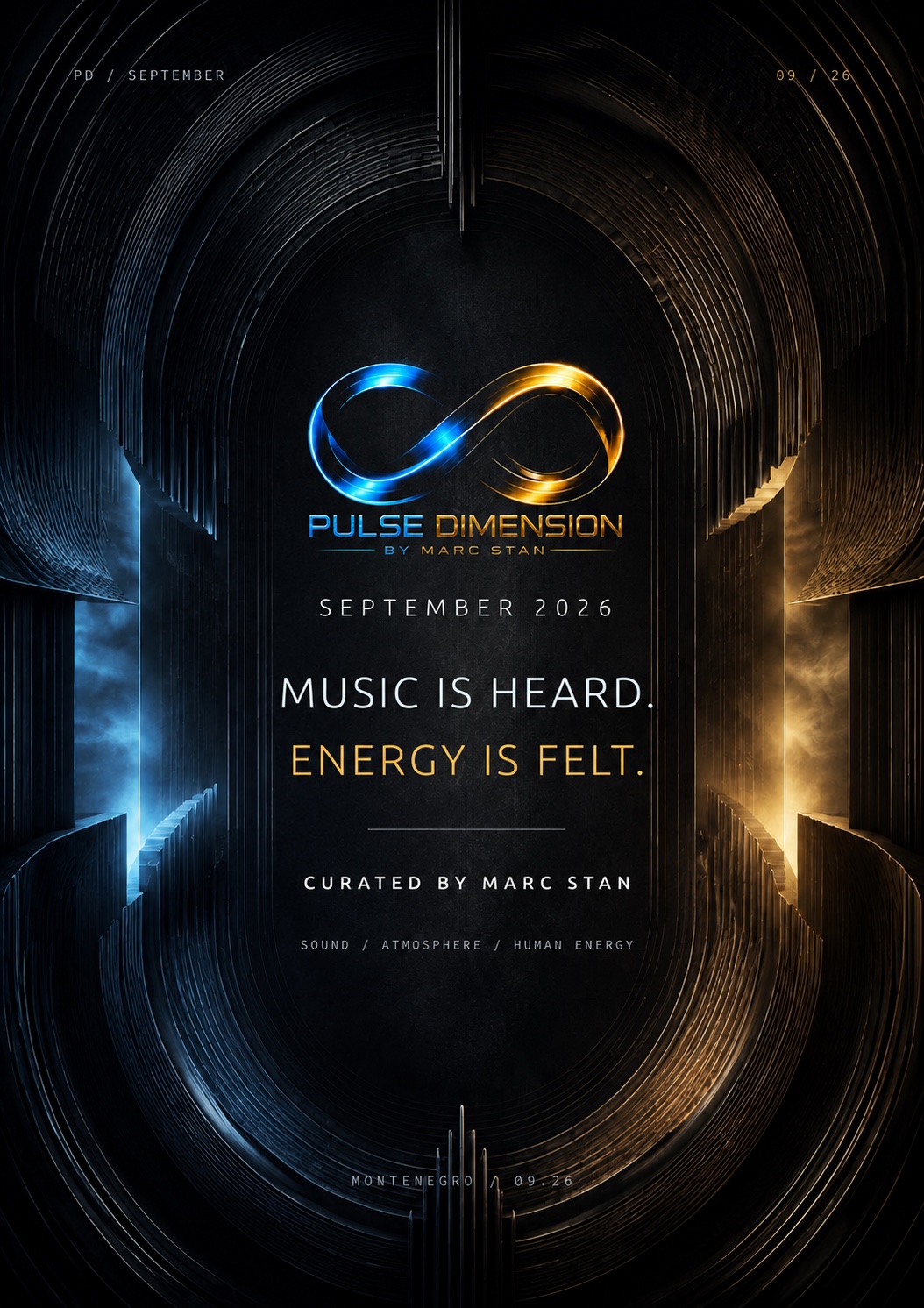 Pulse Dimension September 2026 — Music is heard, energy is felt